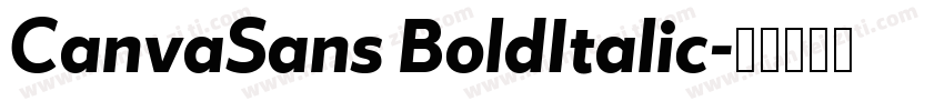 CanvaSans BoldItalic字体转换